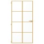 Puerta interior dorada vidrio templado aluminio 102,5x201,5 cm de , Puertas para el hogar - Ref: Foro24-155147, Precio: 184,1...