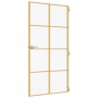 Puerta interior dorada vidrio templado aluminio 102,5x201,5 cm de , Puertas para el hogar - Ref: Foro24-155147, Precio: 184,1...