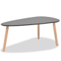 Set of coffee tables 2 units solid black pine wood by vidaXL, Coffee table - Ref: Foro24-244732, Price: 85,41 €, Discount: %