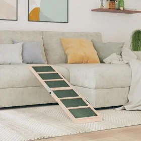 Hunderampe aus massivem Tannenholz grün 120x30 cm von , Stufen und Rampen für Haustiere - Ref: Foro24-172419, Preis: 53,30 €,...