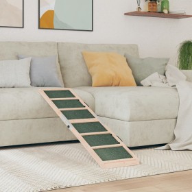 Rampa para perros madera maciza de abeto verde 120x30 cm