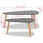Satz Couchtische, 2 Einheiten, aus massivem schwarzem Kiefernholz von vidaXL, Couchtisch - Ref: Foro24-244732, Preis: 94,20 €...
