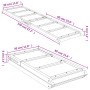 Hunderampe aus massivem Tannenholz grün 120x30 cm von , Stufen und Rampen für Haustiere - Ref: Foro24-172419, Preis: 54,16 €,...