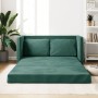 2 in 1 Boden Schlafsofa dunkelgrüner Samt 122x204x55 cm von , Sofas - Ref: Foro24-353961, Preis: 258,40 €, Rabatt: %