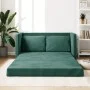 Dark green velvet floor sofa bed 2 in 1, 122x204x55 cm by , Sofas - Ref: Foro24-353961, Price: 264,95 €, Discount: %