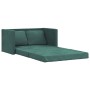 2 in 1 Boden Schlafsofa dunkelgrüner Samt 122x204x55 cm von , Sofas - Ref: Foro24-353961, Preis: 258,40 €, Rabatt: %