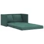 Dark green velvet floor sofa bed 2 in 1, 122x204x55 cm by , Sofas - Ref: Foro24-353961, Price: 264,95 €, Discount: %