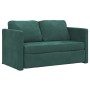 2 in 1 Boden Schlafsofa dunkelgrüner Samt 122x204x55 cm von , Sofas - Ref: Foro24-353961, Preis: 258,40 €, Rabatt: %