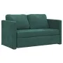 Dark green velvet floor sofa bed 2 in 1, 122x204x55 cm by , Sofas - Ref: Foro24-353961, Price: 264,95 €, Discount: %