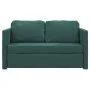 Dark green velvet floor sofa bed 2 in 1, 122x204x55 cm by , Sofas - Ref: Foro24-353961, Price: 264,95 €, Discount: %