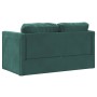 2 in 1 Boden Schlafsofa dunkelgrüner Samt 122x204x55 cm von , Sofas - Ref: Foro24-353961, Preis: 258,40 €, Rabatt: %