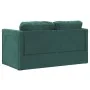 Dark green velvet floor sofa bed 2 in 1, 122x204x55 cm by , Sofas - Ref: Foro24-353961, Price: 264,95 €, Discount: %