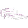 2 in 1 Boden Schlafsofa dunkelgrüner Samt 122x204x55 cm von , Sofas - Ref: Foro24-353961, Preis: 258,40 €, Rabatt: %