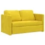 Floor sofa bed 2 in 1 dark yellow velvet 122x204x55 cm by , Sofas - Ref: Foro24-353963, Price: 239,69 €, Discount: %
