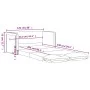 2 in 1 dunkelgelbes Schlafsofa mit Samtboden 122x204x55 cm von , Sofas - Ref: Foro24-353963, Preis: 239,69 €, Rabatt: %