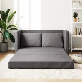 Floor sofa bed 2 in 1 synthetic leather gray 112x174x55 cm by , Sofas - Ref: Foro24-353975, Price: 208,07 €, Discount: %