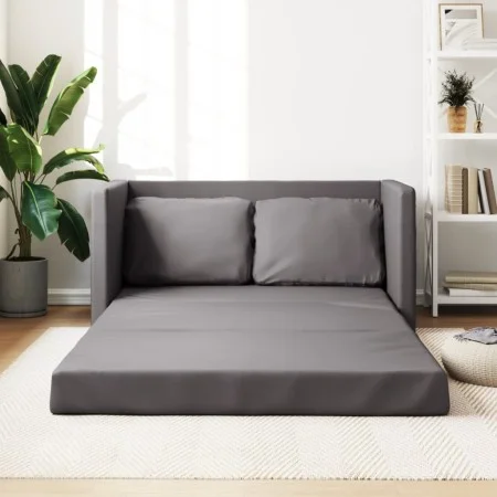 Floor sofa bed 2 in 1 synthetic leather gray 112x174x55 cm by , Sofas - Ref: Foro24-353975, Price: 208,07 €, Discount: %