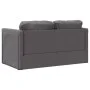 2 in 1 Boden Schlafsofa Kunstleder grau 112x174x55 cm von , Sofas - Ref: Foro24-353975, Preis: 208,07 €, Rabatt: %
