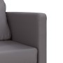 Floor sofa bed 2 in 1 synthetic leather gray 112x174x55 cm by , Sofas - Ref: Foro24-353975, Price: 184,39 €, Discount: %