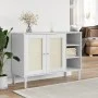 SENJA sideboard in white pine wood rattan look 112x40x80 cm by , Sideboards - Ref: Foro24-358029, Price: 122,96 €, Discount: %