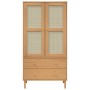 SENJA Schrank in Rattan-Kiefernholz-Optik braun 90x55x175 cm von , Kleiderschränke - Ref: Foro24-358034, Preis: 349,81 €, Rab...