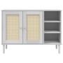 SENJA Sideboard Rattanoptik weißes Kiefernholz 112x40x80 cm von , Sideboards - Ref: Foro24-358029, Preis: 124,46 €, Rabatt: %