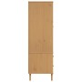 SENJA Schrank in Rattan-Kiefernholz-Optik braun 90x55x175 cm von , Kleiderschränke - Ref: Foro24-358034, Preis: 349,81 €, Rab...