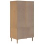 SENJA Schrank in Rattan-Kiefernholz-Optik braun 90x55x175 cm von , Kleiderschränke - Ref: Foro24-358034, Preis: 349,81 €, Rab...