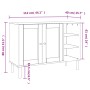 SENJA Sideboard Rattanoptik weißes Kiefernholz 112x40x80 cm von , Sideboards - Ref: Foro24-358029, Preis: 124,46 €, Rabatt: %