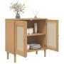 SENJA sideboard rattan look brown pine wood 80x35x80 cm by , Sideboards - Ref: Foro24-358031, Price: 83,51 €, Discount: %