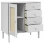 SENJA Sideboard Rattanoptik weißes Kiefernholz 80x40x80 cm von , Sideboards - Ref: Foro24-358038, Preis: 102,93 €, Rabatt: %