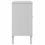 SENJA sideboard rattan look white pine wood 80x40x80 cm by , Sideboards - Ref: Foro24-358038, Price: 104,08 €, Discount: %