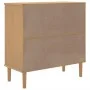 SENJA sideboard rattan look brown pine wood 80x35x80 cm by , Sideboards - Ref: Foro24-358031, Price: 83,51 €, Discount: %
