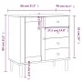 SENJA Sideboard Rattanoptik weißes Kiefernholz 80x40x80 cm von , Sideboards - Ref: Foro24-358038, Preis: 102,93 €, Rabatt: %