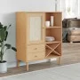 SENJA tall sideboard rattan look brown wood 90x40x112 cm by , Sideboards - Ref: Foro24-358052, Price: 125,15 €, Discount: %