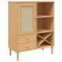 SENJA tall sideboard rattan look brown wood 90x40x112 cm by , Sideboards - Ref: Foro24-358052, Price: 125,15 €, Discount: %