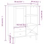Aparador alto SENJA aspecto de ratán madera marrón 90x40x112 cm de , Aparadores - Ref: Foro24-358052, Precio: 126,29 €, Descu...