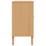 Aparador SENJA aspecto de ratán madera pino marrón 112x40x80 cm