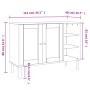 Aparador SENJA aspecto de ratán madera pino marrón 112x40x80 cm de , Aparadores - Ref: Foro24-358028, Precio: 123,44 €, Descu...