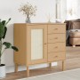SENJA sideboard rattan look brown pine wood 80x40x80 cm by , Sideboards - Ref: Foro24-358037, Price: 104,69 €, Discount: %