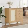 SENJA sideboard rattan look brown pine wood 80x40x80 cm by , Sideboards - Ref: Foro24-358037, Price: 103,62 €, Discount: %