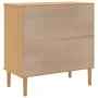 SENJA sideboard rattan look brown pine wood 80x40x80 cm by , Sideboards - Ref: Foro24-358037, Price: 103,62 €, Discount: %