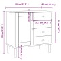 SENJA sideboard rattan look brown pine wood 80x40x80 cm by , Sideboards - Ref: Foro24-358037, Price: 104,69 €, Discount: %
