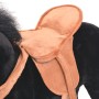 Schwarzes Plüsch-Fußspielzeug Pferd von vidaXL, Stofftiere - Ref: Foro24-91310, Preis: 96,65 €, Rabatt: %