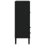 SENJA high sideboard black wood rattan look 90x40x112 cm by , Sideboards - Ref: Foro24-358054, Price: 125,15 €, Discount: %