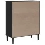 SENJA high sideboard black wood rattan look 90x40x112 cm by , Sideboards - Ref: Foro24-358054, Price: 125,15 €, Discount: %