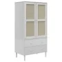 Armario SENJA aspecto de ratán madera pino blanco 90x55x175 cm de , Armarios roperos - Ref: Foro24-358035, Precio: 402,98 €, ...