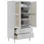 SENJA wardrobe rattan look white pine wood 90x55x175 cm by , Wardrobes - Ref: Foro24-358035, Price: 409,68 €, Discount: %