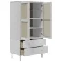 Armario SENJA aspecto de ratán madera pino blanco 90x55x175 cm de , Armarios roperos - Ref: Foro24-358035, Precio: 402,98 €, ...