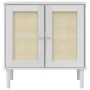 Sideboard SENJA aus Rattanoptik, Kiefernholz weiß 80x35x80 cm von , Sideboards - Ref: Foro24-358032, Preis: 107,41 €, Rabatt: %